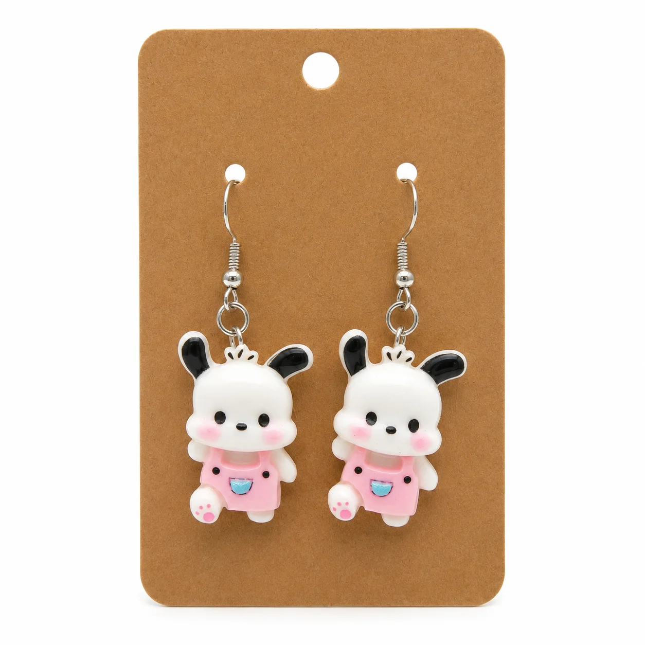 Tiny Puppy Charm Earrings