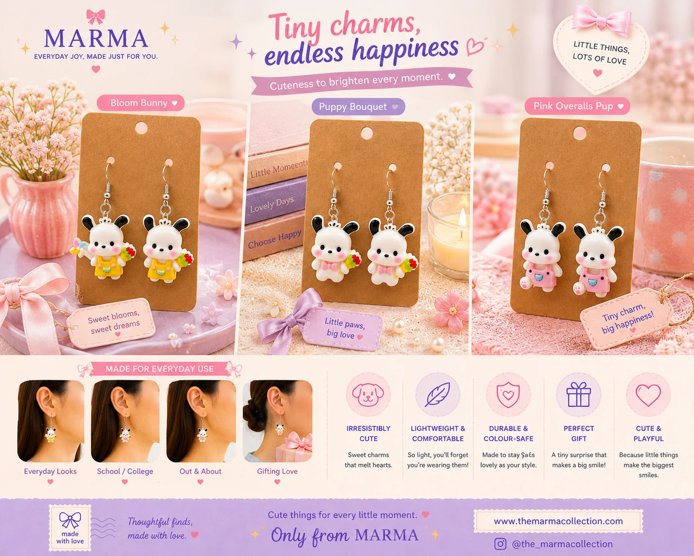 Puppy Blossom Earrings