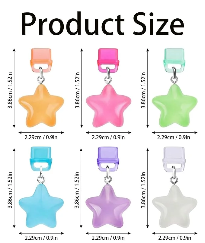 WishGlow Star Glow-in-the-Dark Type-C Dust Plug Charm