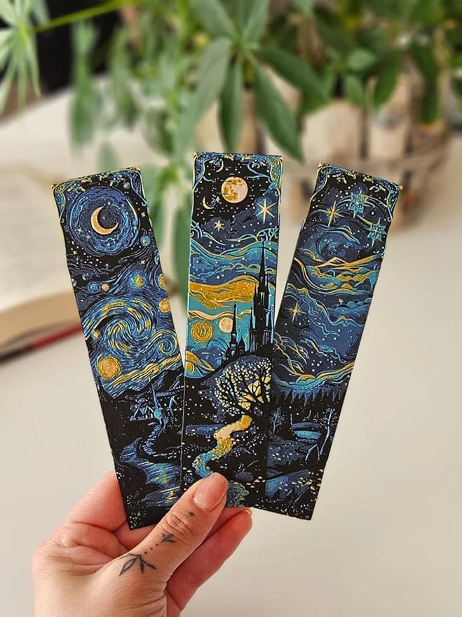 Starry Night Themed Artistic Bookmarks (Any 1)
