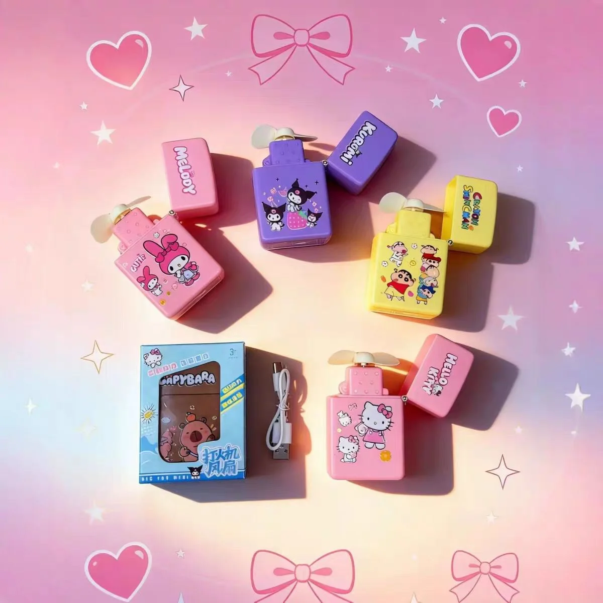 Sanrio Character Mini Flip Fan