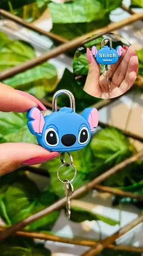Stitch Themed Cute Lock with Key