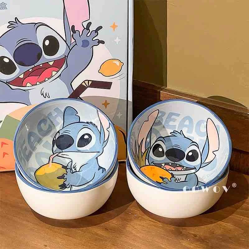 Disney Stitch Ceramic Bowl Set of 4 Bowls