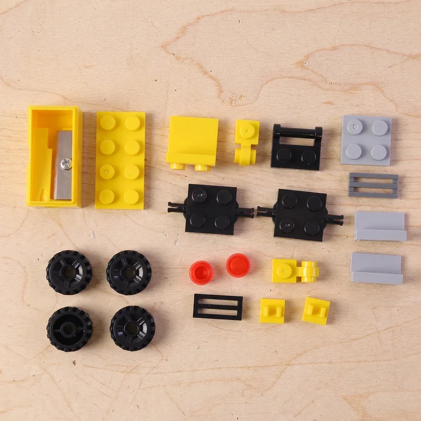 DIY Bulldozer Pencil Sharpener Toy