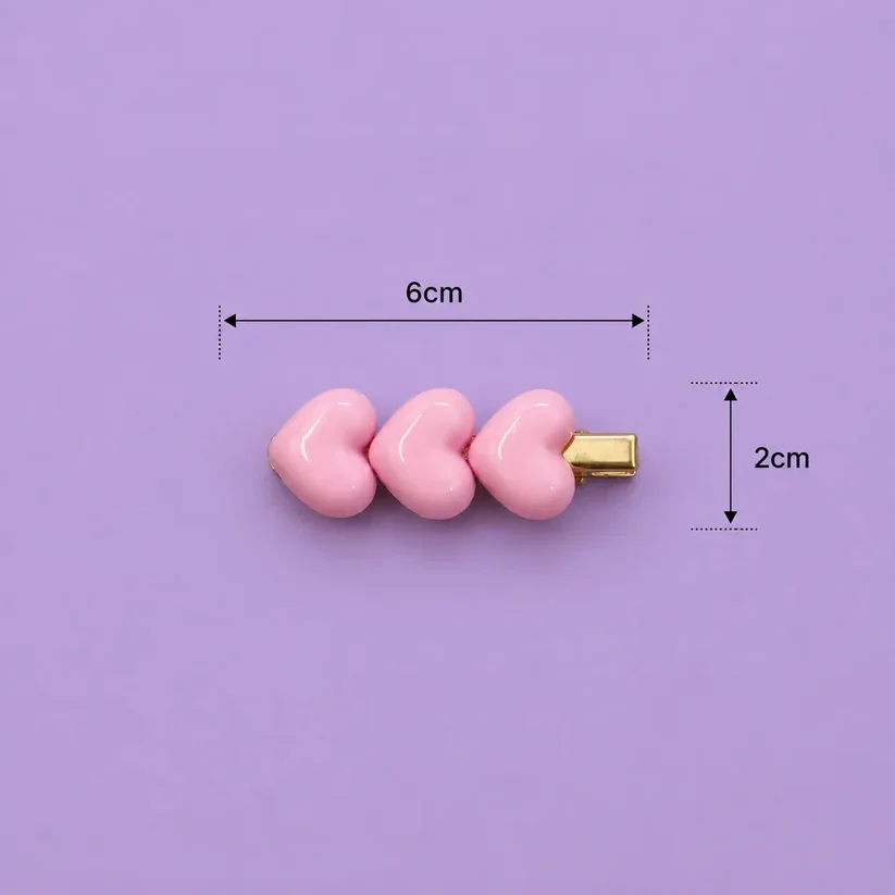 Glossy Heart Hairpin (Any 1 Pair)