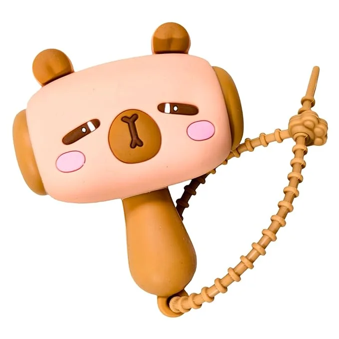 Capybara Choo Choo Keychain Charm
