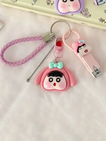 Cute Character Nail Clipper Keychain Set