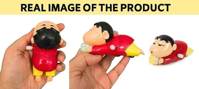 Red Rocket Rascal — Wind-Up Shinchan Toy