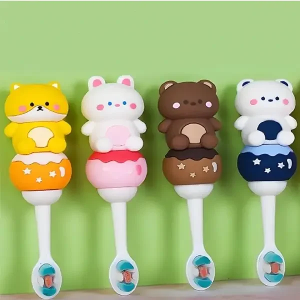 Cute Animal Toothbrush with Character Handle (Any 1)