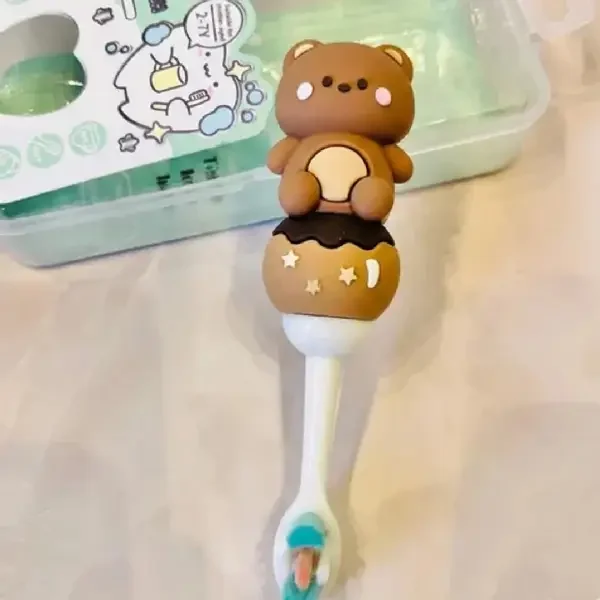 Cute Animal Toothbrush with Character Handle