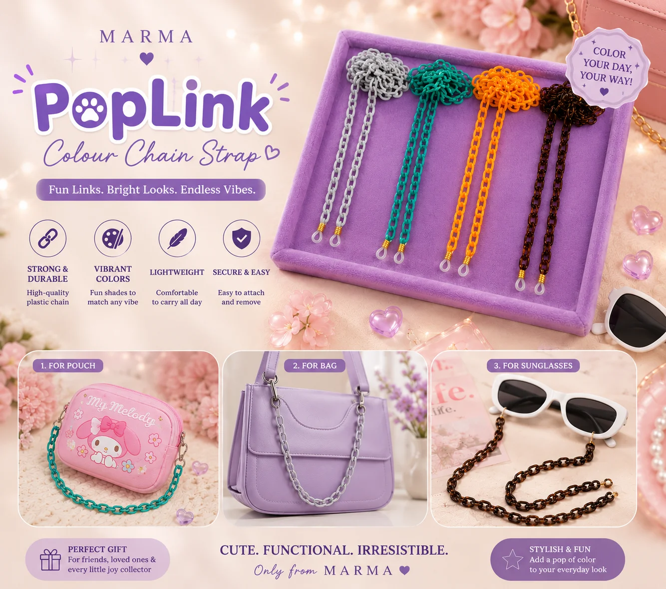 PopLink Colour Chain Strap