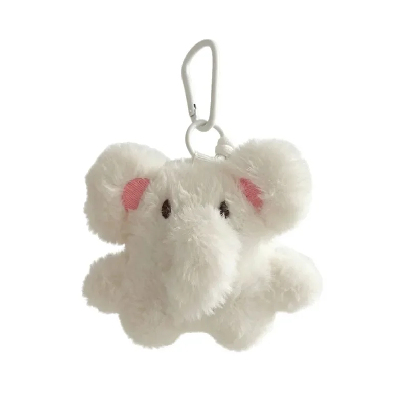 Plush Elephant Keychain with Clip