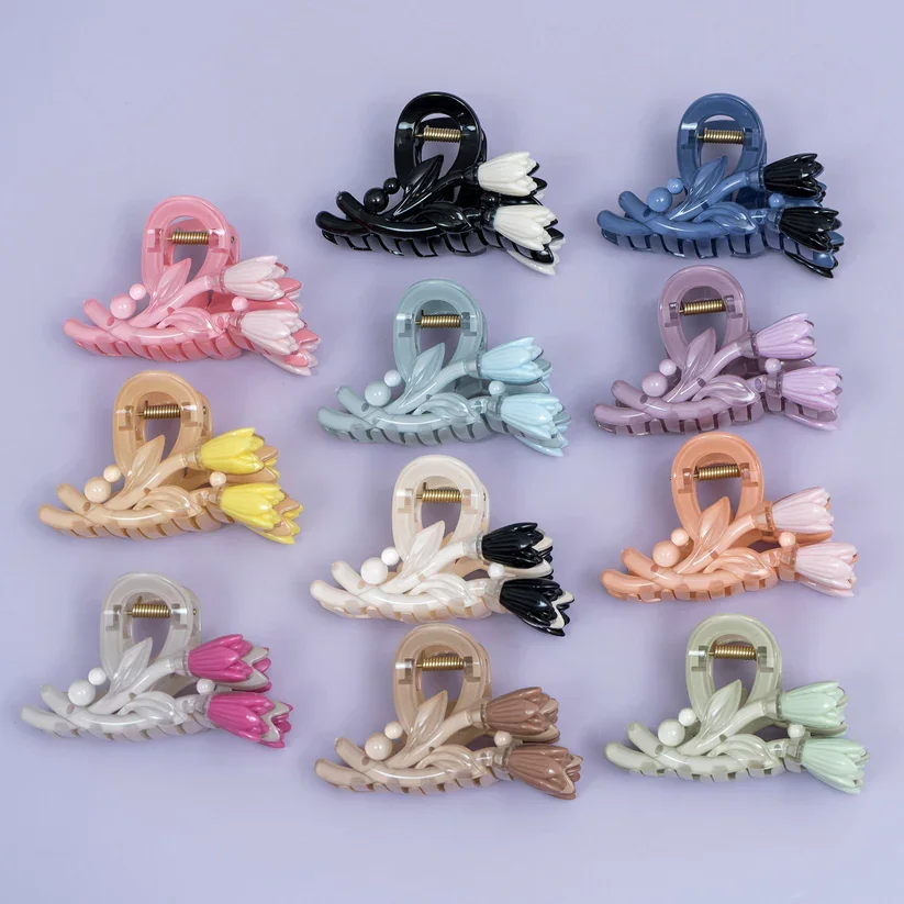 Tulip Floral Hair Claw Clip (Any 1)