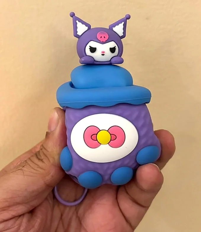Kuromi Peek-a-Boo Silicone Pop-Up Keychain