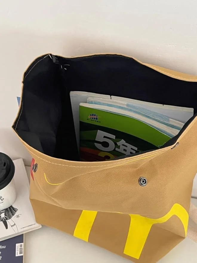 Funny Retro Canvas Backpack - Paper bag Style