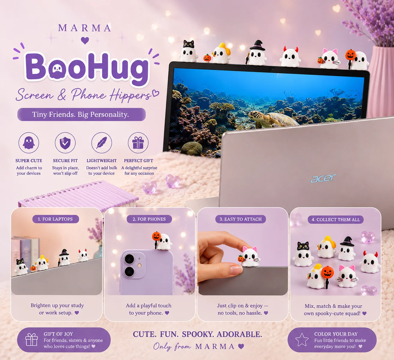 BooHug Halloween Screen & Phone Hippers (Any !)