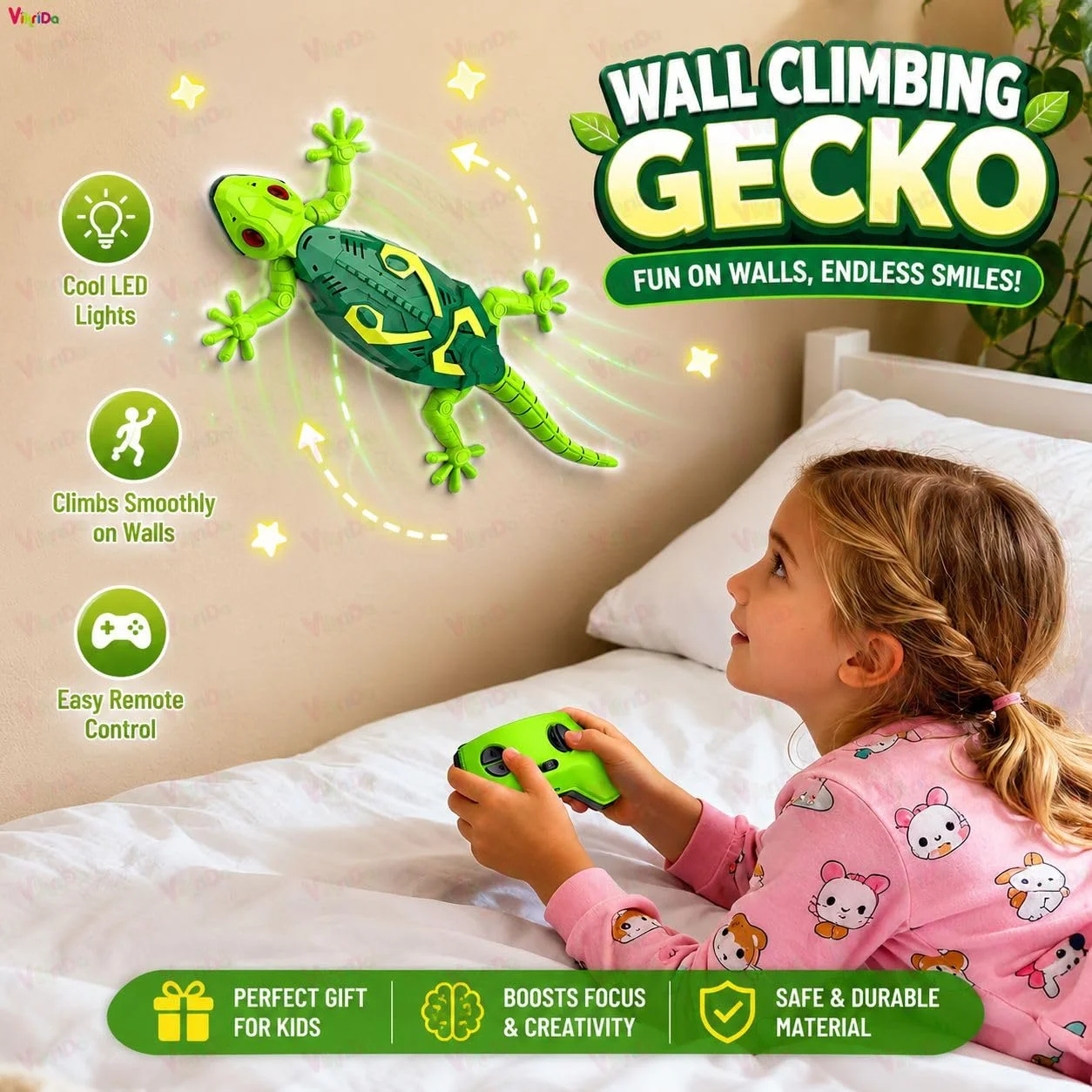 RC Wall Climbing Gecko Toy