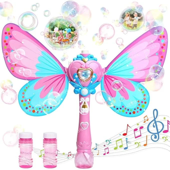 Butterfly Wings Bubble Machine Wand