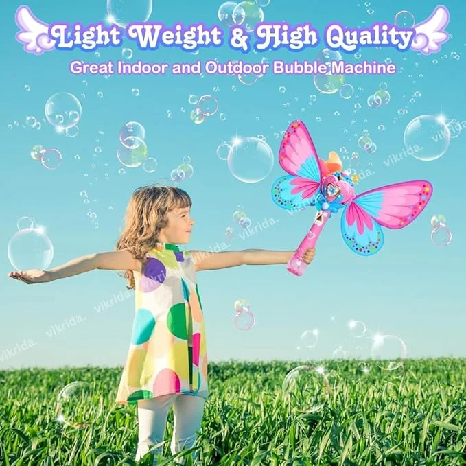 Butterfly Wings Bubble Machine Wand