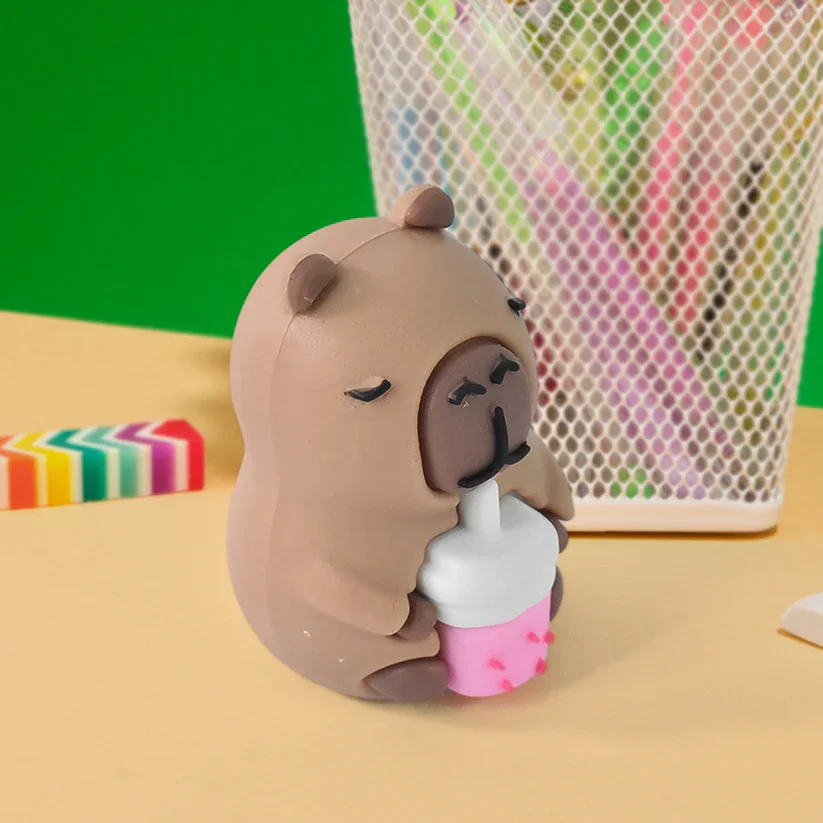 Capybara Pencil Sharpener with Built-in Eraser