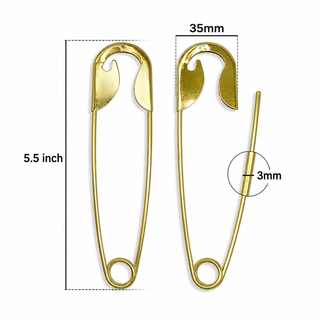 Large Metal Hair Bun Pin