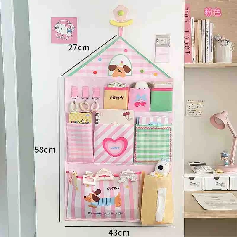 Wall Hanging Storage Organizer with Tissue Holder