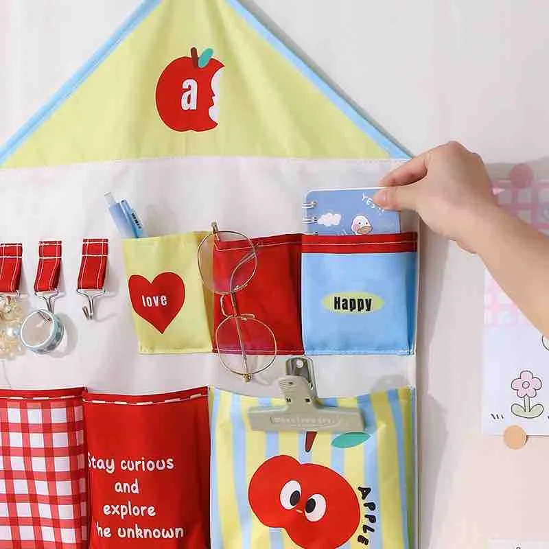 Wall Hanging Storage Organizer with Tissue Holder