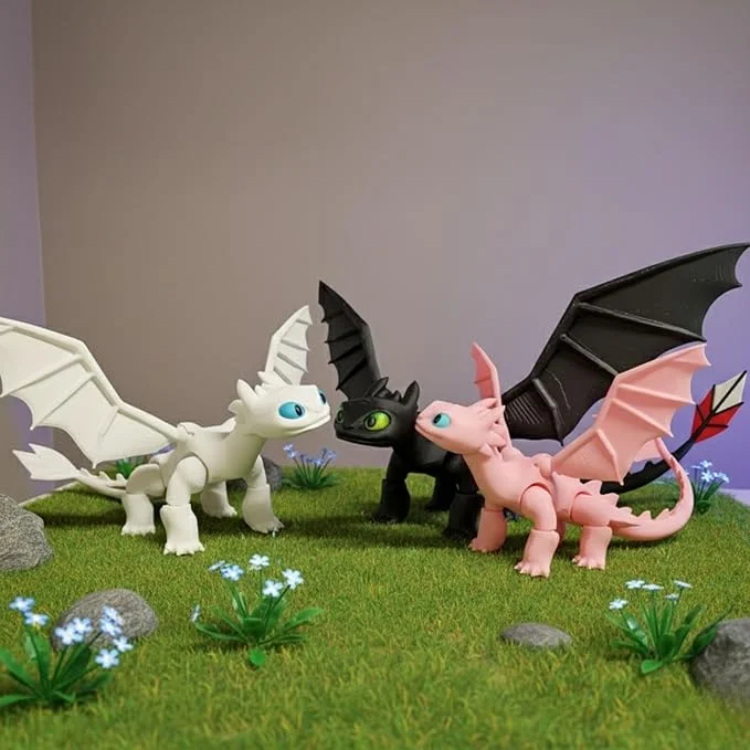 Toothless Night Fury Mini Dragon Figurine (Any 1)