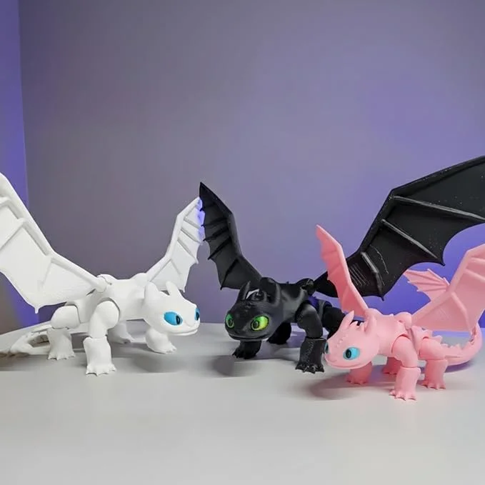 Toothless Night Fury Mini Dragon Figurine (Any 1)