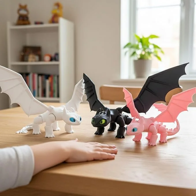 Toothless Night Fury Mini Dragon Figurine (Any 1)