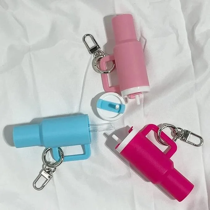 Tiny Sips — Mini Tumbler Stash Keychain