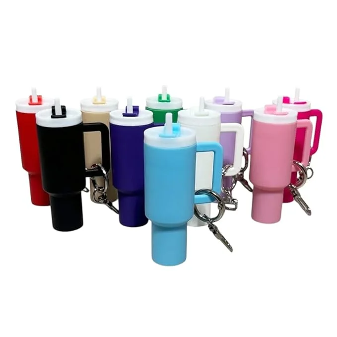 Tiny Sips — Mini Tumbler Stash Keychain