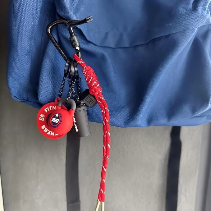 Fitness Mini Charm Keychain
