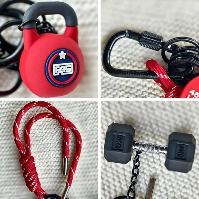 Fitness Mini Charm Keychain