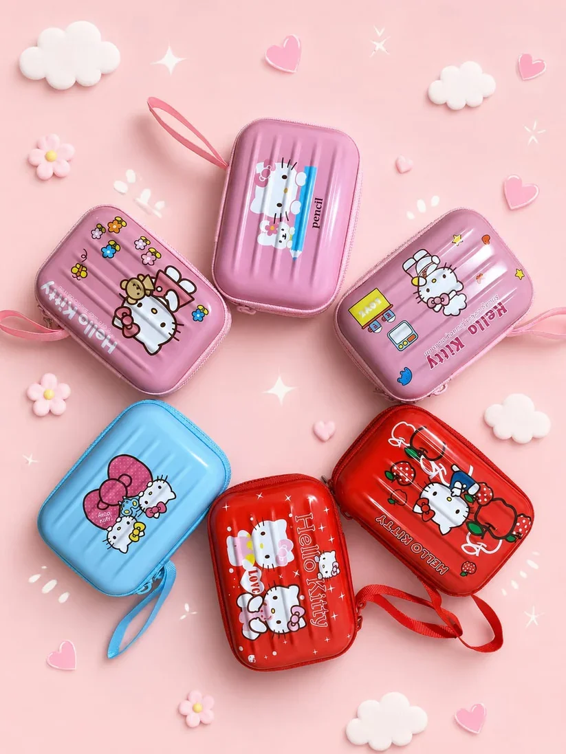 Hello Kitty Mini Metal Hard Shell Pouch