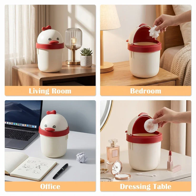 Peep Bin – Mini Desktop Trash Can