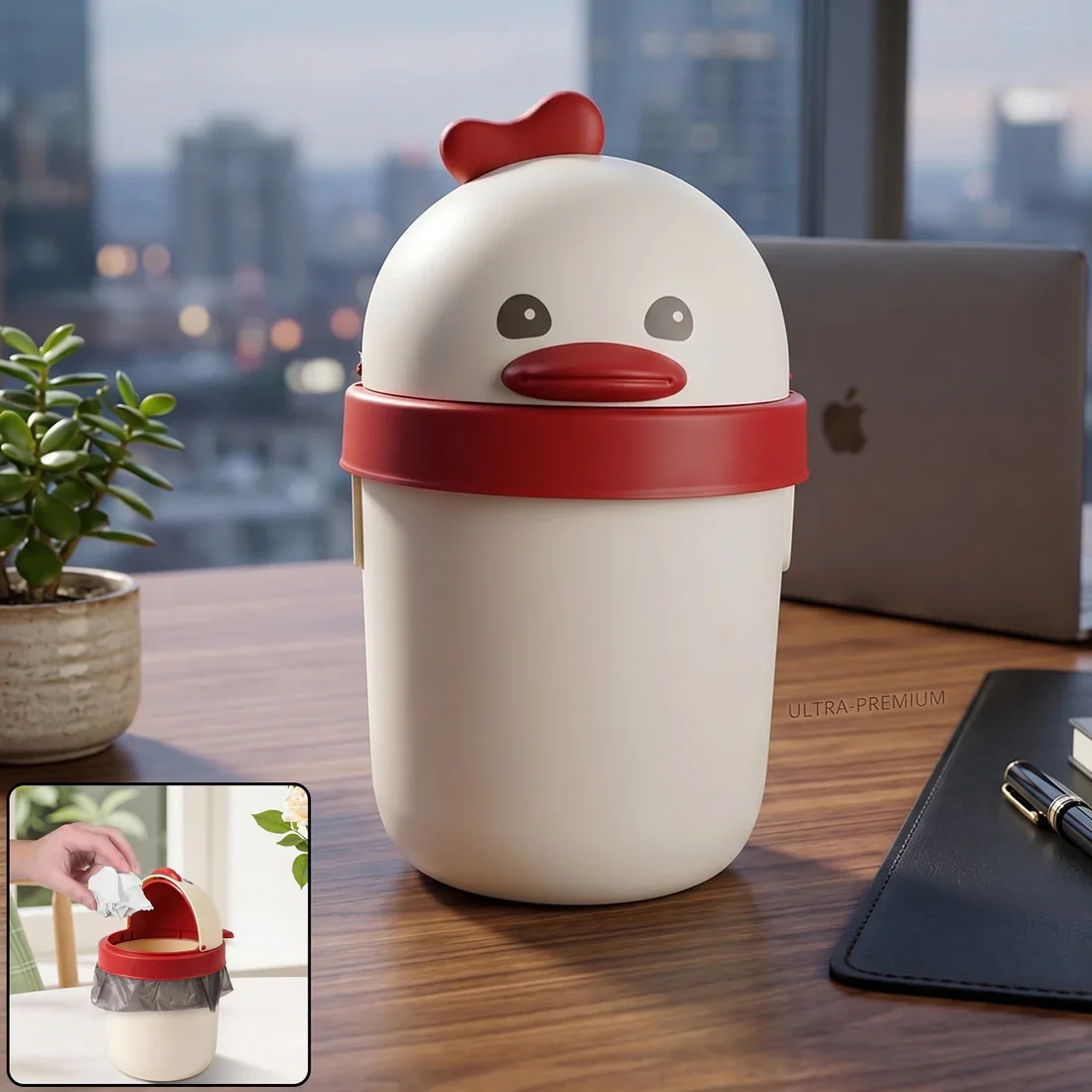 Peep Bin – Mini Desktop Trash Can