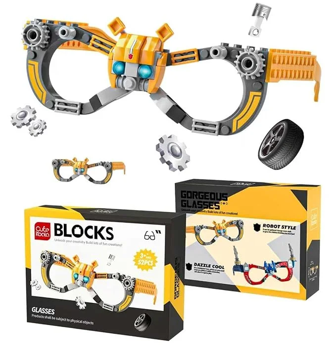 Mechanical Robot Building Block Glasses (Any 1)