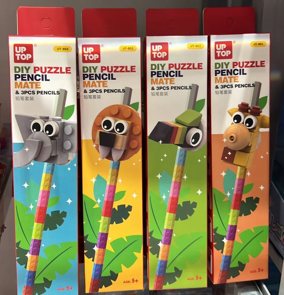 DIY Puzzle Pencil Mate with Animal Heads (Any 1)