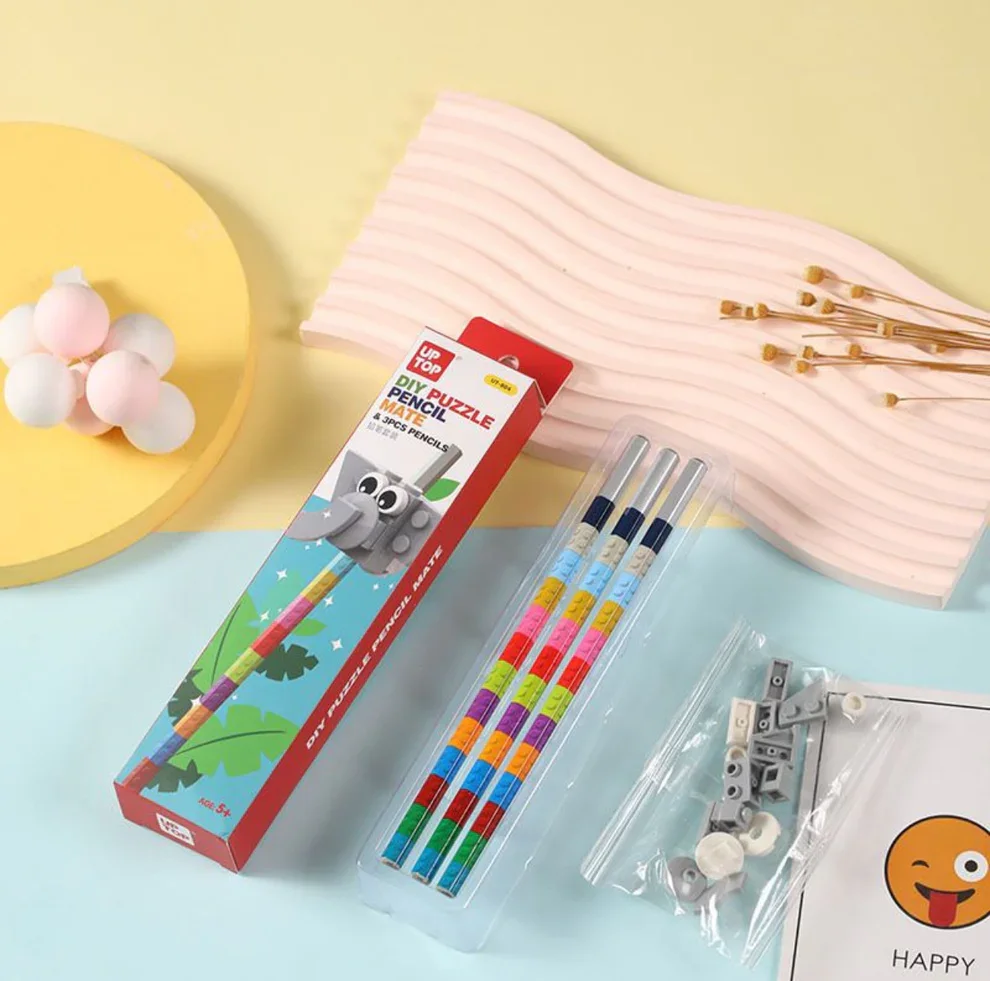 DIY Puzzle Pencil Mate with Animal Heads (Any 1)